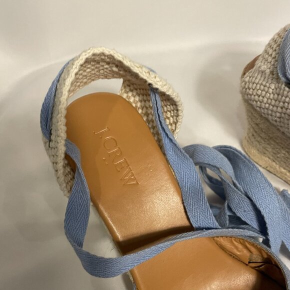 J. Crew Chambray Espadrilles Size 6 - Picture 9 of 10